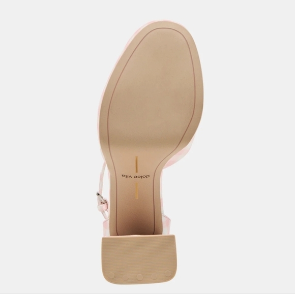 💕🔹️Dolce Vita🔹️ Pandro X Byrdie Golf Heels Pink Plaid Gingham - Picture 6 of 6